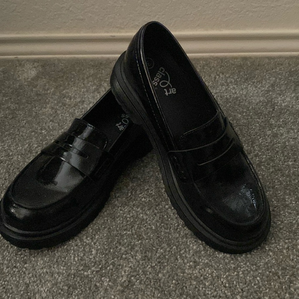 Kids Patent Loafers